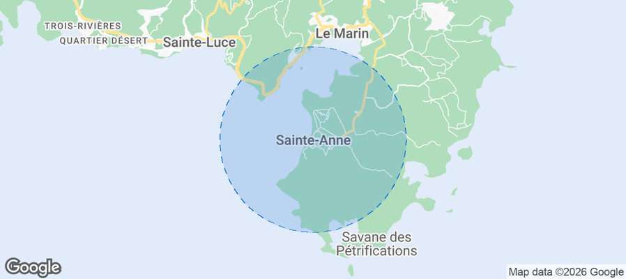 Sainte-Anne Airbnb map